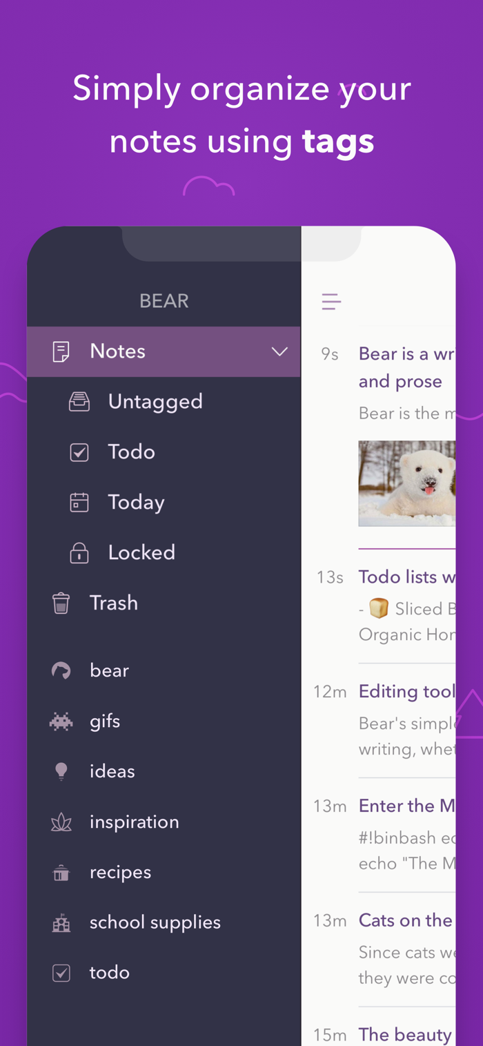 Bear - app screenshot