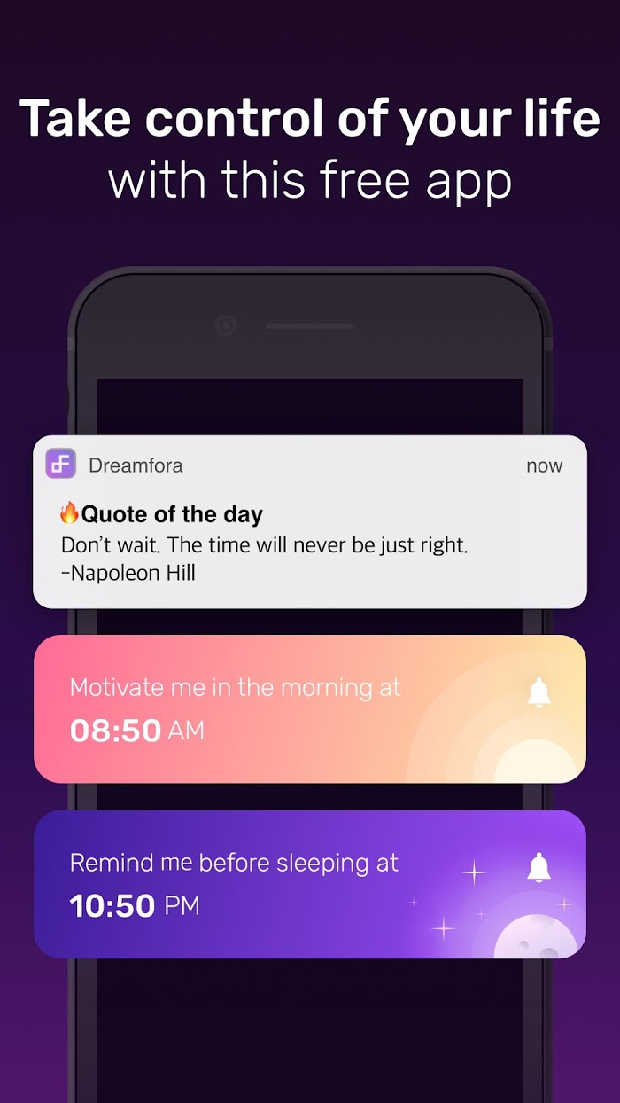 Dreamfora - app screenshot