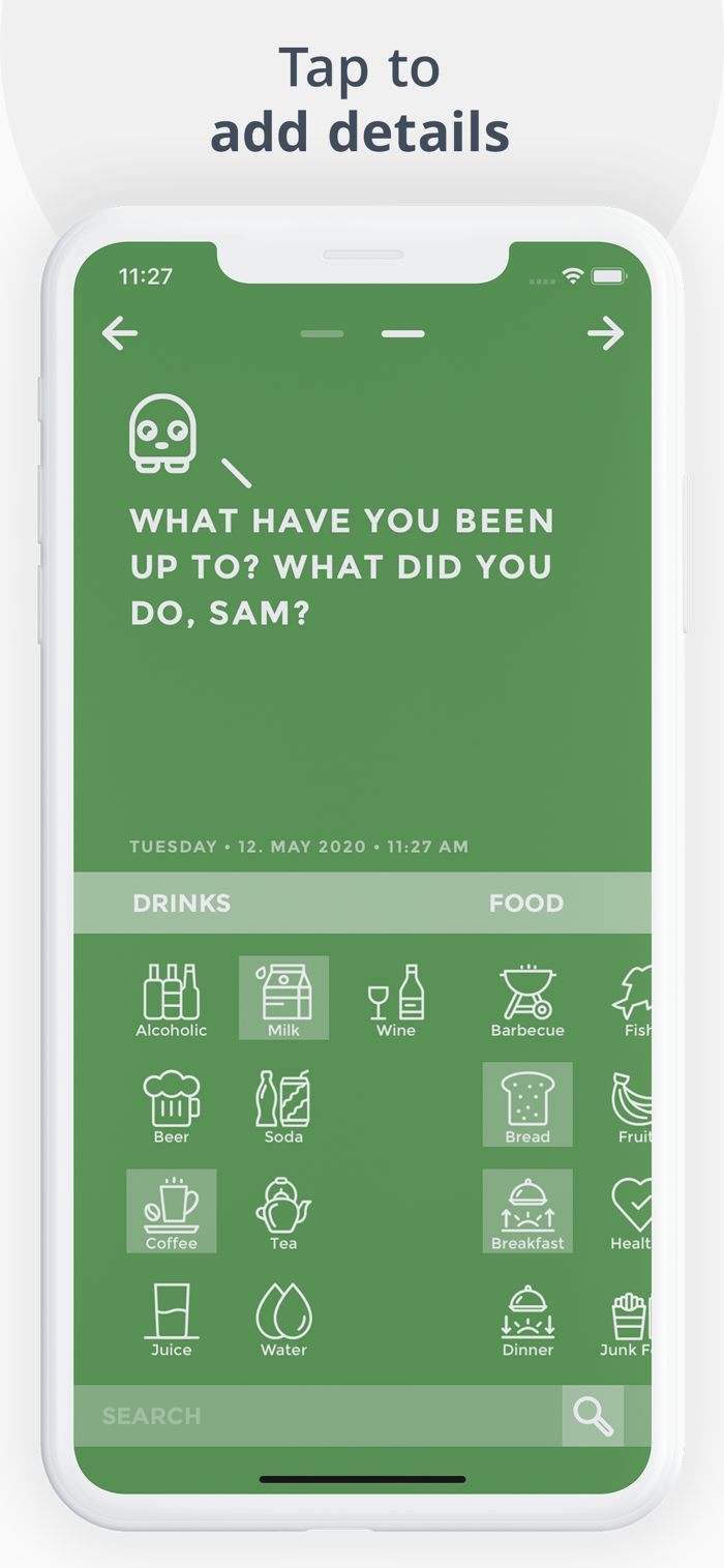 Moodistory - app screenshot