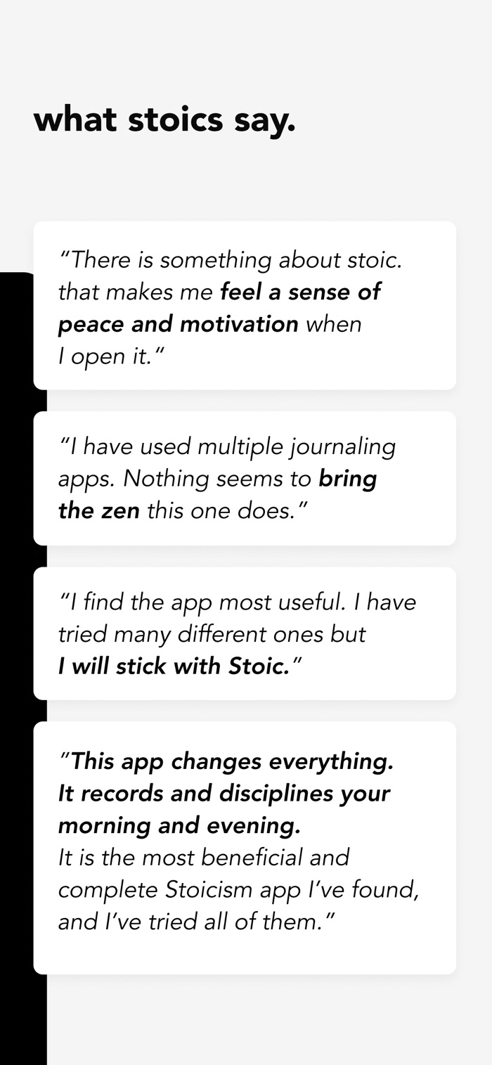 stoic. - app screenshot